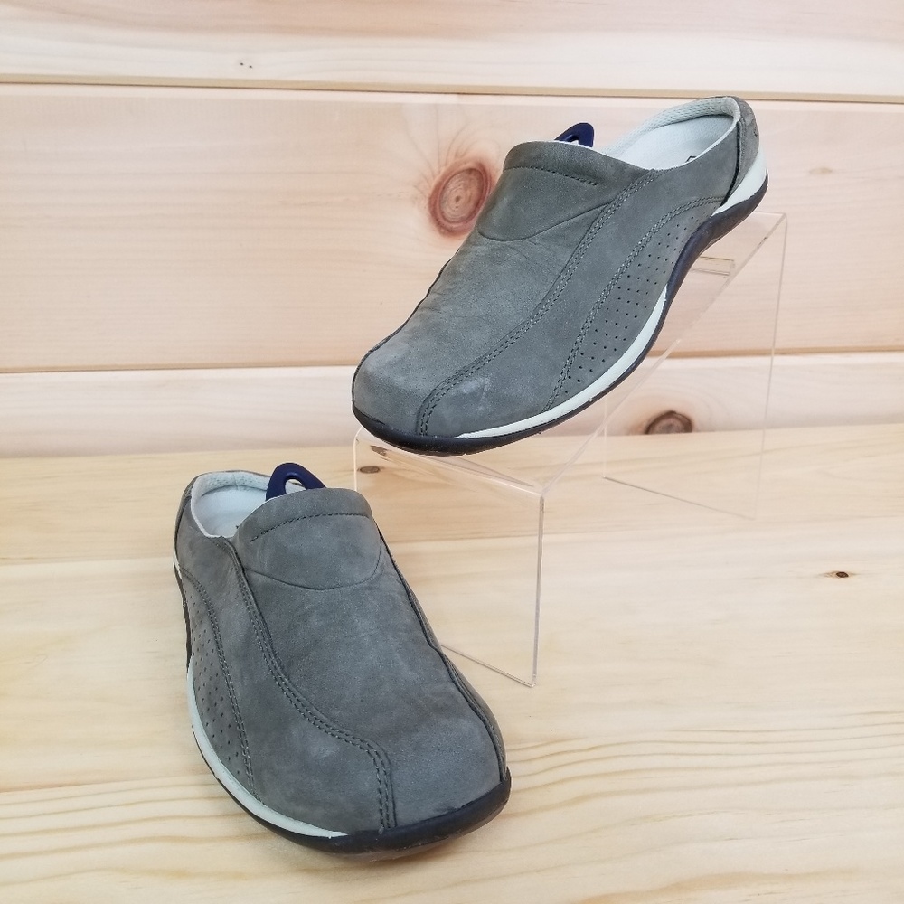 L.L. Bean Green Suede Clogs